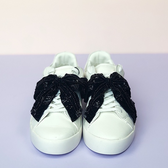 black bow sneakers